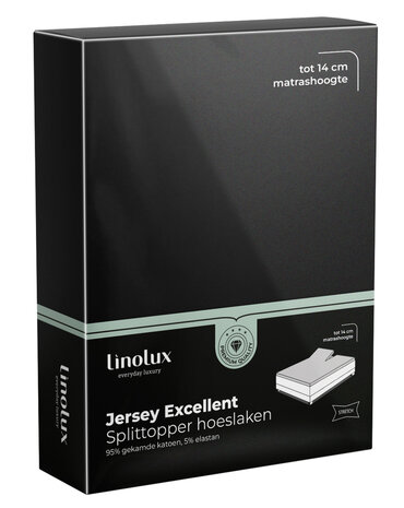 Linolux Jersey Excellent Splittopper Black BLLNX33SHL | 28925
