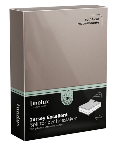 Linolux Jersey Excellent Splittopper Taupe BLLNX33SHL | 28924