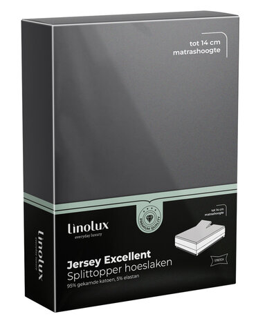 Linolux Jersey Excellent Splittopper Dark Grey BLLNX33SHL | 25173