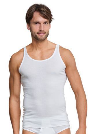 Schiesser Men Original Classics Feinripp Singlet 0/0 2-Pack Wit 005121 | 10416