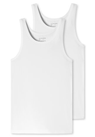 Schiesser Men 95/5 Shirts 0/0 2-Pack Wit 176038-100 | 24384