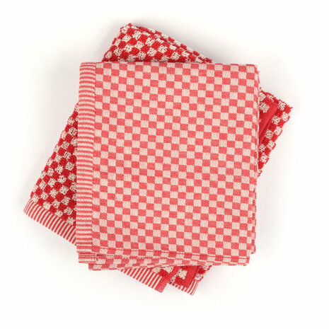 Bunzlau Castle Theedoek Small Check Red 3822 | 21609