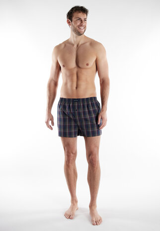 Tom Tailor Heren Woven Boxer 2-Pack Blauw Ruit 742597-634 | 32837