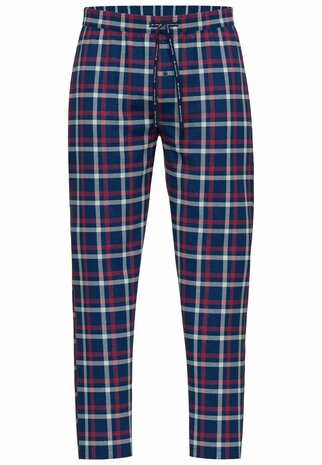 Tom Tailor Heren Woven Broek Blue Red 71414-5100-434 | 32823