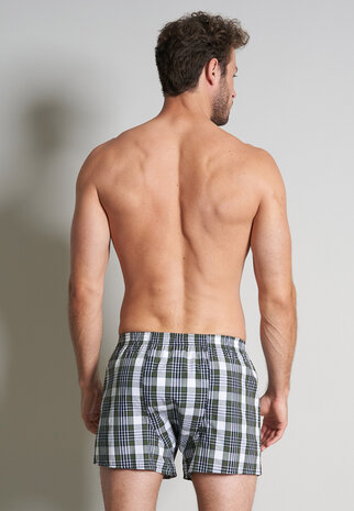 Tom Tailor Heren Woven Boxer 2-Pack Groen Ruit 75090-5100-334 | 32836