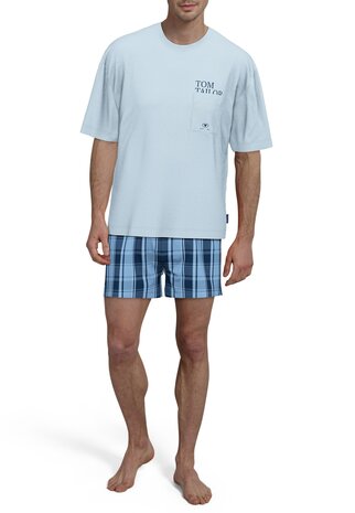 Tom Tailor Heren Shortama Light Blue 71455-4012-640 | 32788