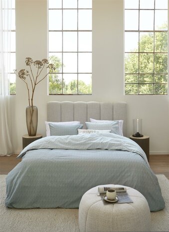 Rivi&egrave;ra Maison Dekbedovertrek Twisted Grey Green 32917