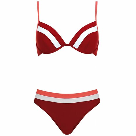 Olympia Bikini White Red 33006-152 | 33006