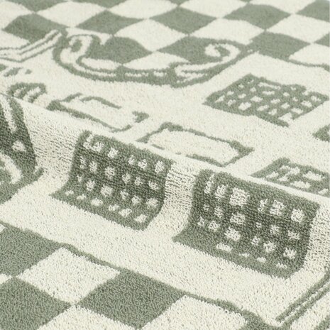 Bunzlau Castle Keukendoek Canal Houses Dark Green 6385-G | 32893