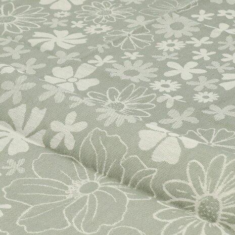 Bunzlau Castle Theedoek Flowerbed Dark Green 6378-G | 32894