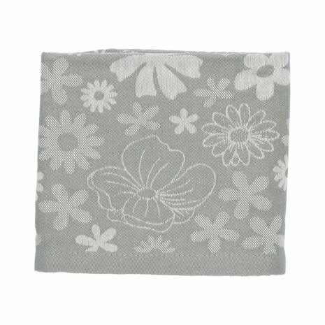 Bunzlau Castle Theedoek Flowerbed Dark Green 6378-G | 32894