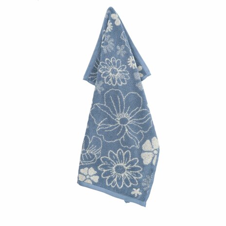 Bunzlau Castle Keukendoek Flowerbed Grey Blue 6381-G | 32895