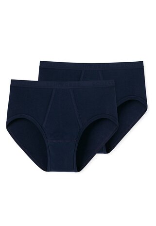 Schiesser Men Original Classics Feinripp Heupslips 2-Pack Navy 005136-815 | 32949