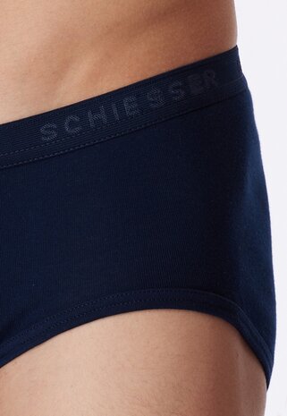 Schiesser Men Original Classics Feinripp Heupslips 2-Pack Navy 005136-815 | 32949