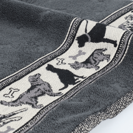 Bunzlau Castle Keukendoek Dogs Antraciet 6325 | 33109