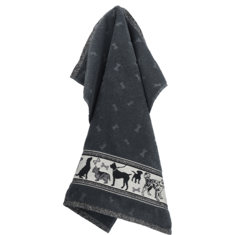 Bunzlau Castle Keukendoek Dogs Antraciet 6325 | 33109