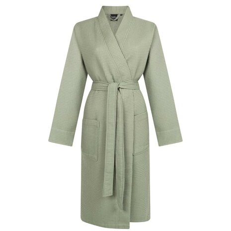 Linolux Badjas Waffle Pique Dark Green BJ099 | 33028