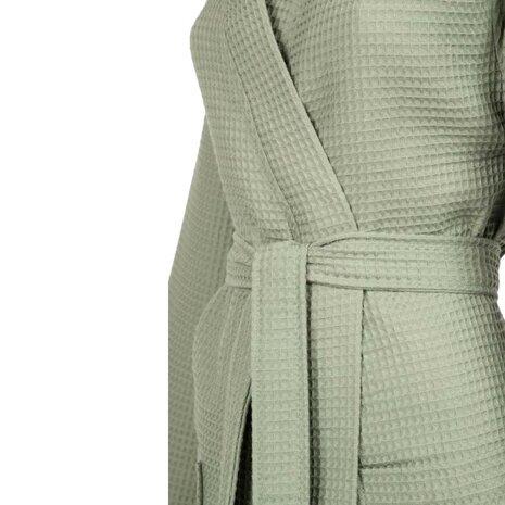 Linolux Badjas Waffle Pique Dark Green BJ099 | 33028