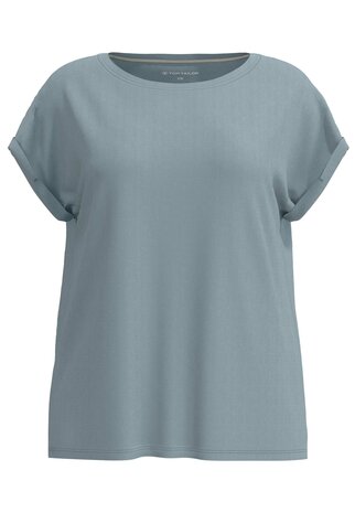Tom Tailor Dames Shirt Uni Light Blue 64197-6085-620 | 33382