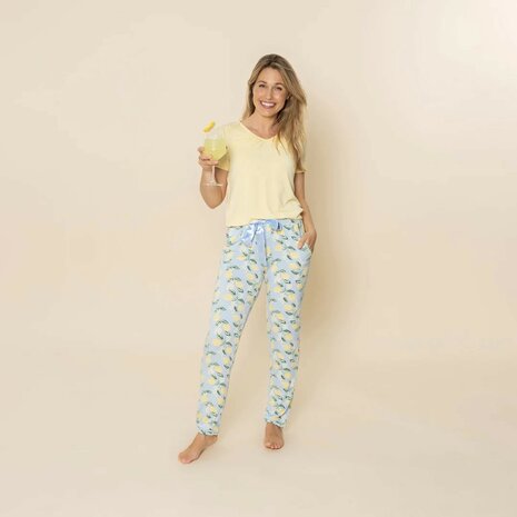 Charlie Choe Dames T-Shirt Boxy Light Yellow N59114-38 | 33333
