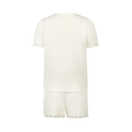 Charlie Choe Dames Muslin Short Set White N59137-38 | 33337
