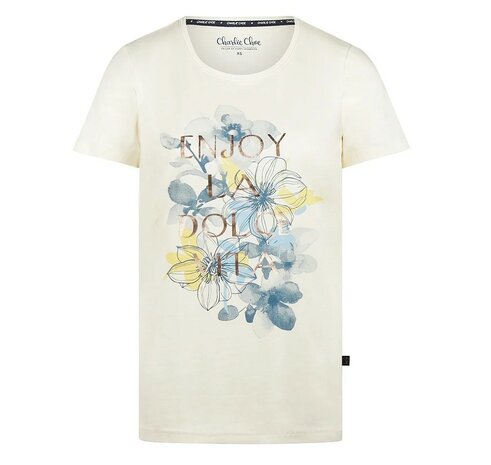 Charlie Choe Dames T-shirt White N59100-38 | 33345