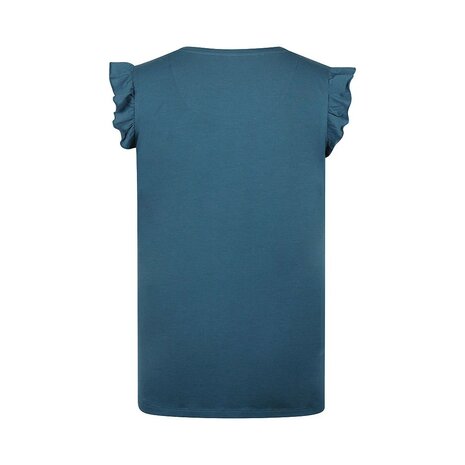 Charlie Choe Dames T-Shirt Boxy Navy N59106-38 | 33346