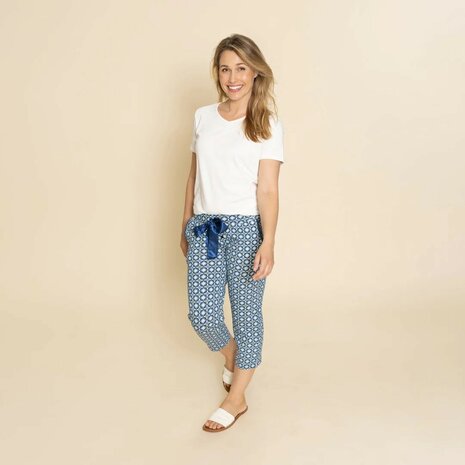 Charlie Choe Dames 3/4 Broek Navy N59113-38 | 33352