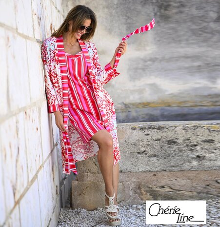 Ch&eacute;rie L&iacute;ne Dames Ochtendjas Multi 6271716-980 | 33136