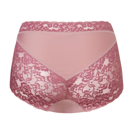 Ten Cate Women Secrets High Waist Brief Lace Back Rose Pink 31758-6222 | 33482