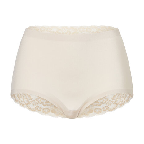 Ten Cate Women Secrets High Waist Brief Lace Back Shiny Almond 31758-6235 | 33484