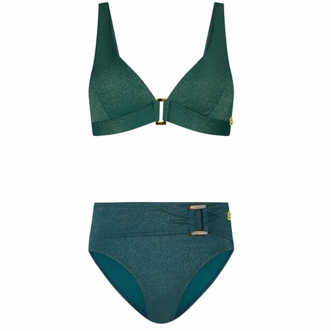 Ten Cate Beach Triangle Push-Up Bikini Bottle Green 60661-60668_1582 | 33371
