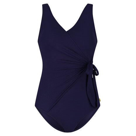 Ten Cate Badpak V-Neck Padded Ink Blue 60672-1640 | 33357