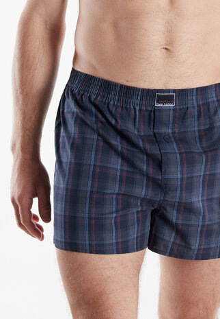 Tom Tailor Heren Pure Cotton Boxer 2-Pack Dark Blue 75293-5100-634 | 33596