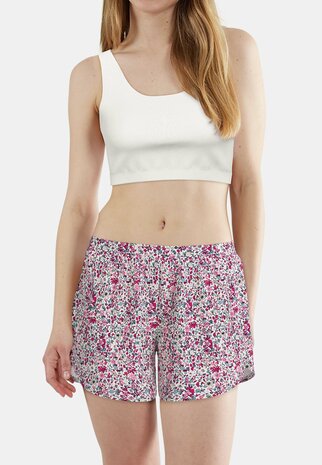 Tom Tailor Dames Short Allover Print Flowers 64204-6085-125 | 33563