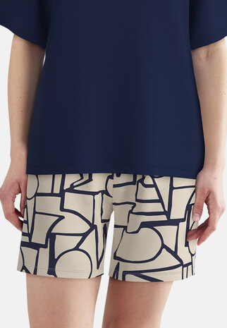 Tom Tailor Dames Shortama Dark Blue 60424-6085-515 | 33559