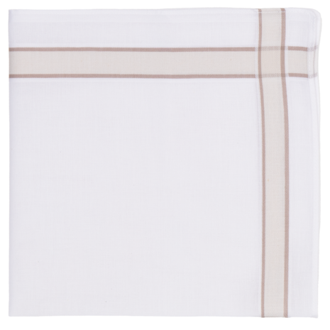 Tiseco Heren Zakdoeken 6P Taupe 7020 | 33457