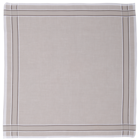 Tiseco Heren Zakdoeken 6P Grey 7030 | 33454
