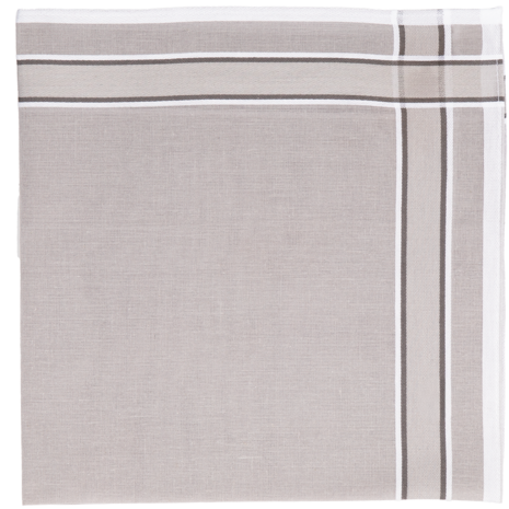 Tiseco Heren Zakdoeken 6P Grey 7030 | 33454