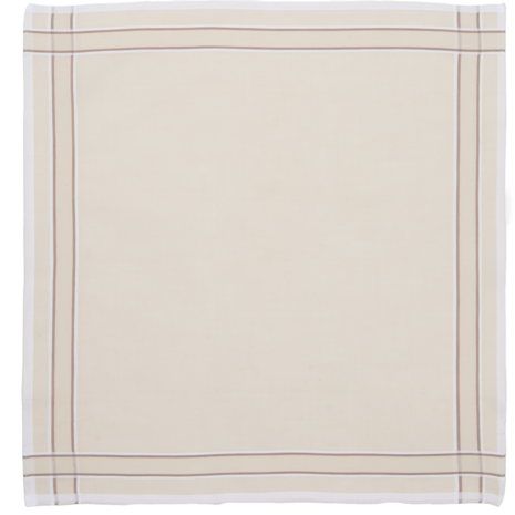 Tiseco Heren Zakdoeken 6P Taupe 7030 | 33458
