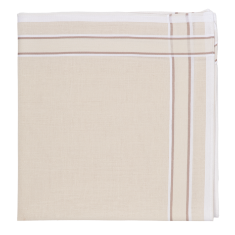 Tiseco Heren Zakdoeken 6P Taupe 7030 | 33458