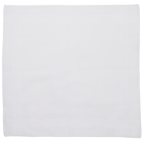 Tiseco Heren Zakdoeken 6P White 7010 | 33453