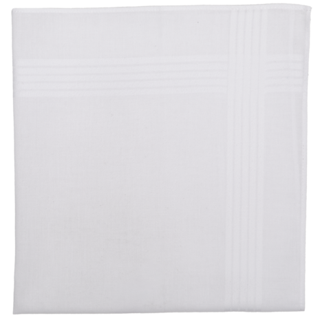 Tiseco Heren Zakdoeken 6P White 7010 | 33453
