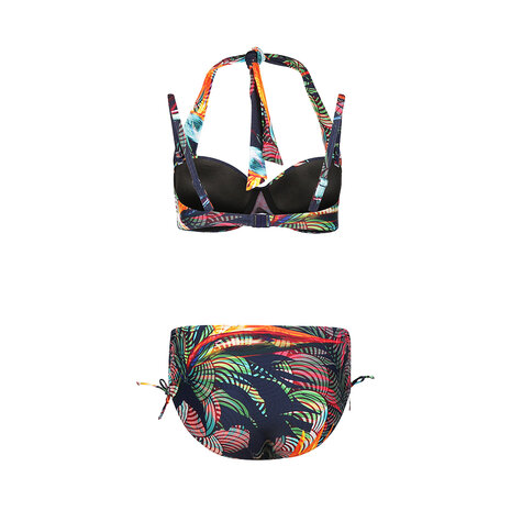 Mila 4-Ways Bikini Navy Orange N59224-23BC | 33417