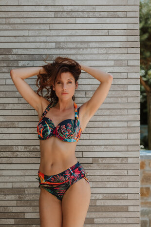 Mila 4-Ways Bikini Navy Orange N59224-23BC | 33417