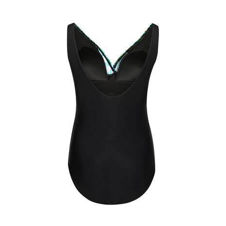 Mila Powernet Badpak Black Aqua Green N59213-23 | 33436