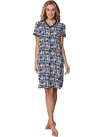 Pastunette Dames Nachthemd Dark Blue Korte Mouw  111261-226-1 | 33576