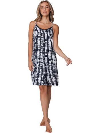 Pastunette Dames Nachthemd Met Spaghettibandjes Dark Blue 111261-226-2 | 33579