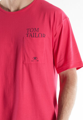 Tom Tailor Heren Shirt Fuchsia 71502-4009-420 | 33593