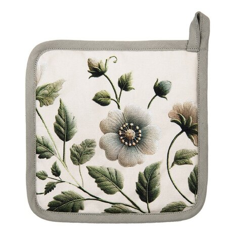 Clayre & Eef Pannenlap Flower Green GTB45| 33540